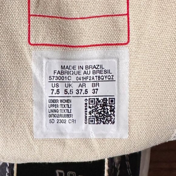 Converse - Run Star Hike Canvas Platform - Women's Size 7.5 - Black - Picture 7 of 7